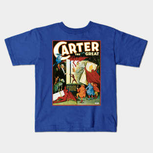 Vintage Magic Poster Art, Carter the Great Kids T-Shirt